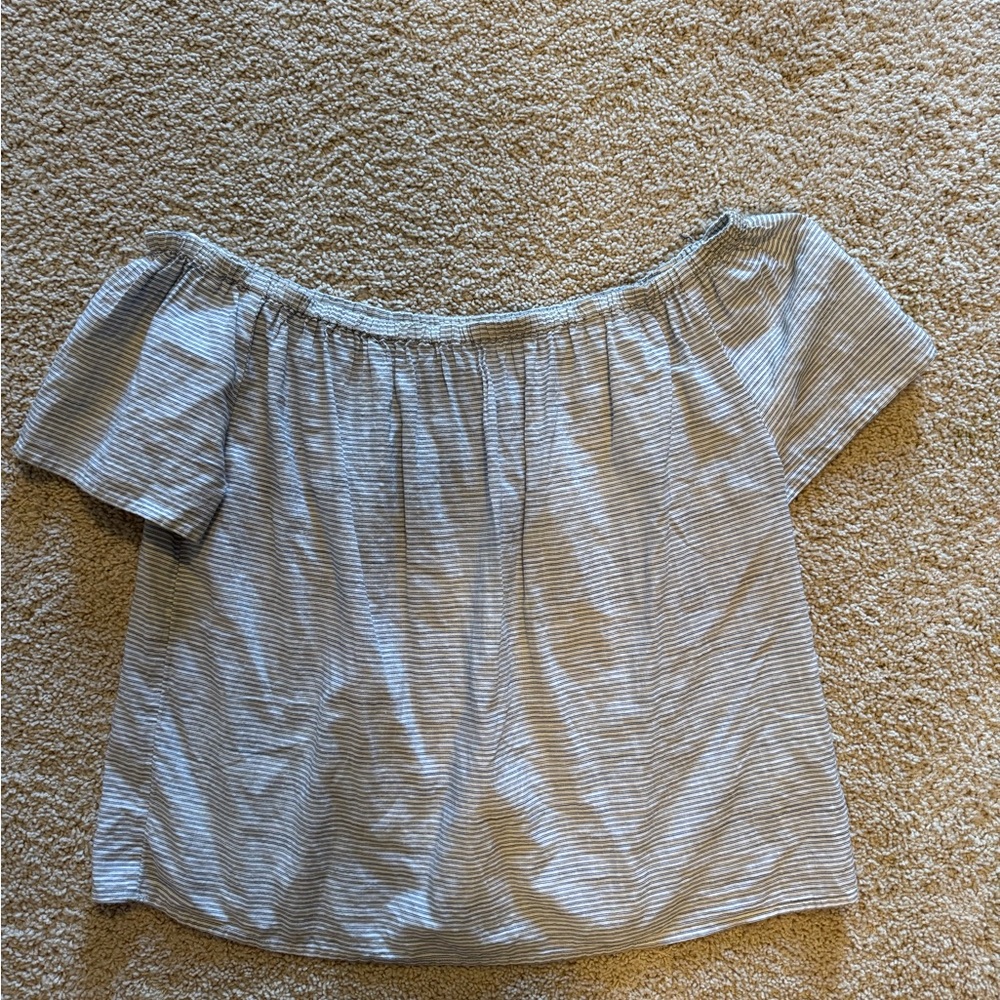 GAP Striped Off-Shoulder Top